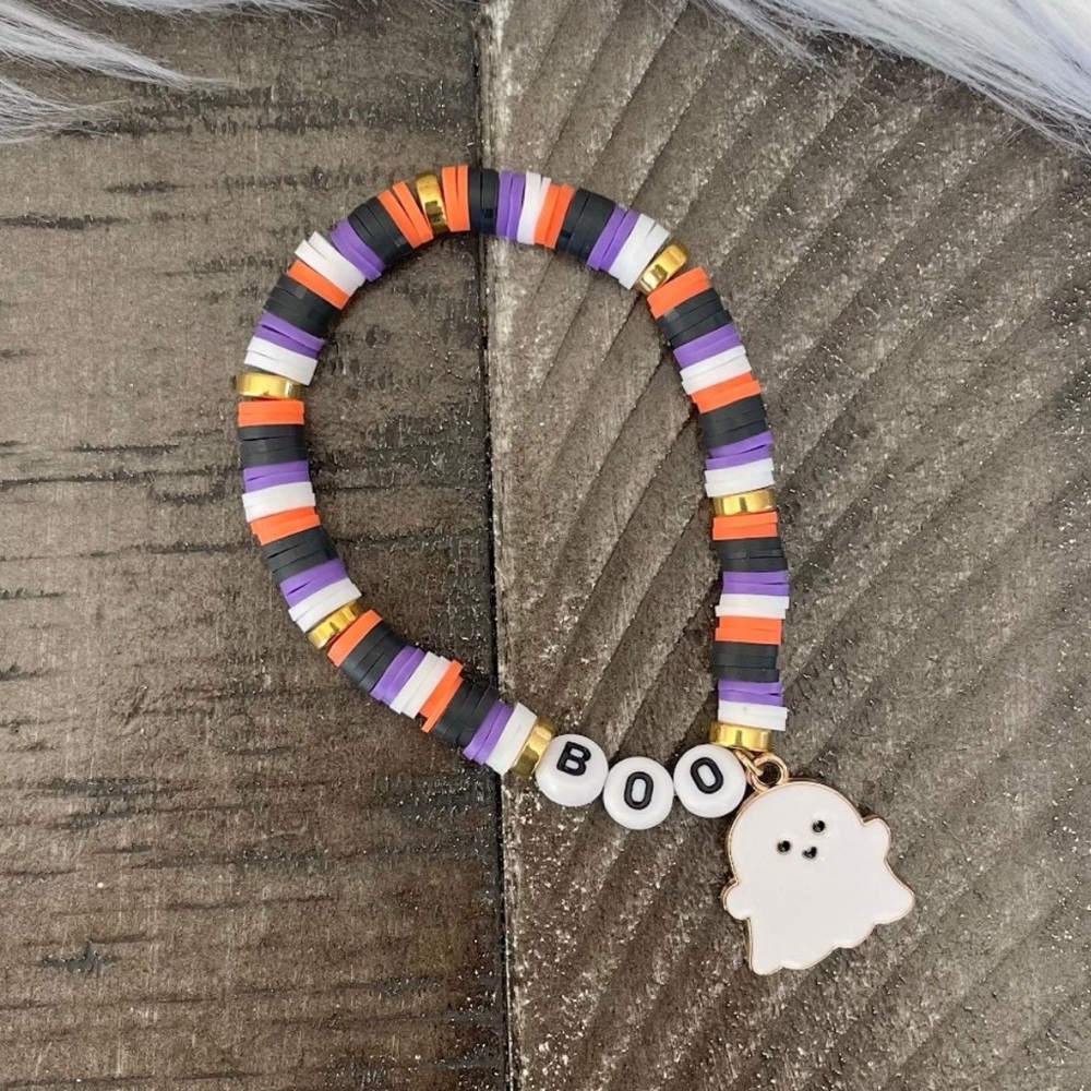 Halloween Kids Ghost Charm Bracelet